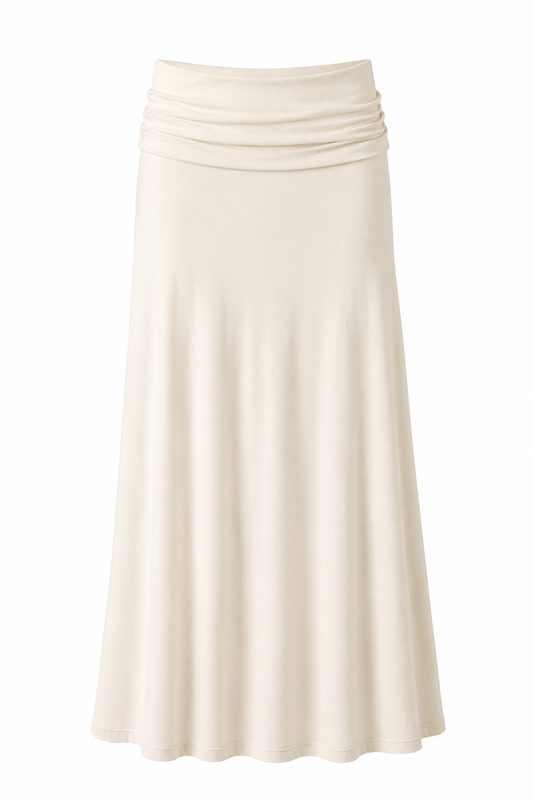 Lugano Maxi Skirt - Vanilla Cream