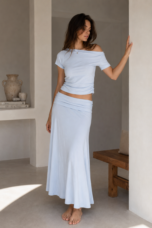 Lugano Top - Sky Blue